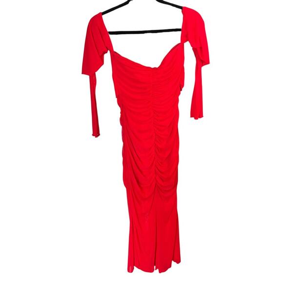 Majorelle Elise Midi Dress Cherry Red Size S - Picture 5 of 7